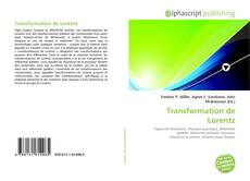 Bookcover of Transformation de Lorentz