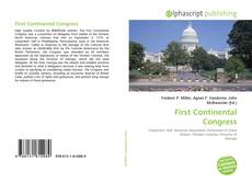 Portada del libro de First Continental Congress