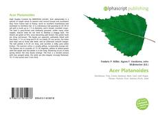 Bookcover of Acer Platanoides