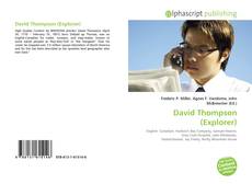 Capa do livro de David Thompson (Explorer) 