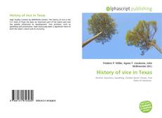 Borítókép a  History of vice in Texas - hoz