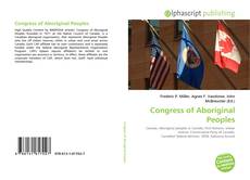 Couverture de Congress of Aboriginal Peoples