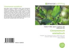 Bookcover of Cinnamomum aromaticum