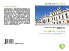 Buchcover von Harold Finch-Hatton