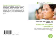 Borítókép a  Biological Weapons Convention - hoz