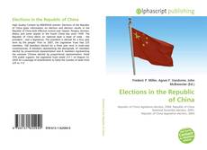 Couverture de Elections in the Republic of China