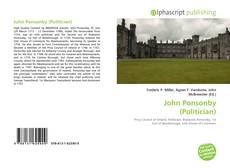 John Ponsonby (Politician)的封面