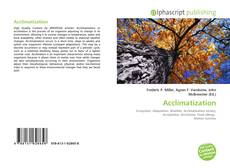 Copertina di Acclimatization