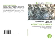 Bookcover of Frederick Barton Maurice