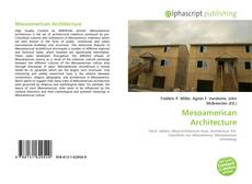 Bookcover of Mesoamerican Architecture