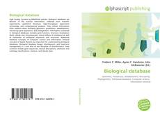 Borítókép a  Biological database - hoz