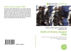 Battle of Grozny (August 1996) kitap kapağı