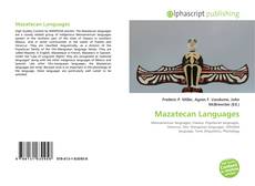 Mazatecan Languages kitap kapağı