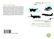 Military of Montenegro的封面