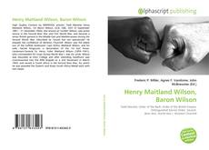 Henry Maitland Wilson, Baron Wilson的封面