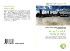Buchcover von Henry Frederick, Prince of Wales