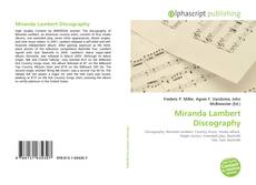 Bookcover of Miranda Lambert Discography