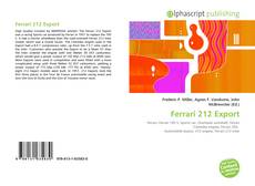Bookcover of Ferrari 212 Export