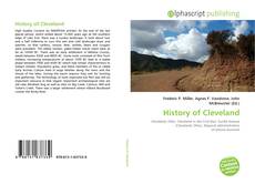 Обложка History of Cleveland