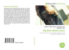 Big Boss (Metal Gear)的封面