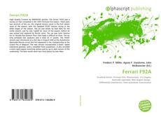 Bookcover of Ferrari F92A