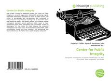 Обложка Center for Public Integrity