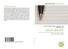 Buchcover von Hannah Weinstein