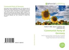 Bookcover of Communist Party of Germany