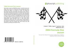 Bookcover of 2004 Formula One season