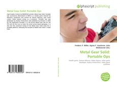Capa do livro de Metal Gear Solid: Portable Ops 