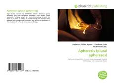 Обложка Apheresis (plural aphereses)