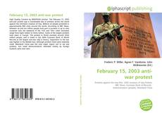 Bookcover of February 15, 2003 anti-war protest