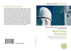 Couverture de David Dunlap Observatory