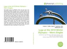 Buchcover von Luge at the 2010 Winter Olympics – Men's Singles