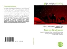 Borítókép a  Colonie Israélienne - hoz
