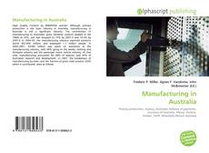 Обложка Manufacturing in Australia