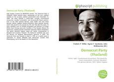 Borítókép a  Democrat Party (Thailand) - hoz