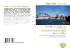 Copertina di Climate of Sydney, New South Wales