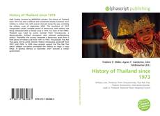 History of Thailand since 1973的封面