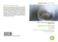 Minimum message length的封面