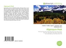 Algonquin Peak的封面