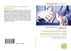 Bookcover of Conservative Party (UK) leadership election, 2005