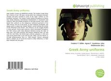 Borítókép a  Greek Army uniforms - hoz