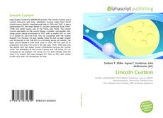 Portada del libro de Lincoln Custom
