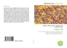 Portada del libro de Lotus 43