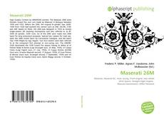 Capa do livro de Maserati 26M 