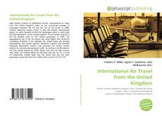 Capa do livro de International Air Travel from the United Kingdom 
