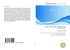 Portada del libro de Lotus 26