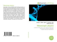 Borítókép a  Mesoscopic physics - hoz