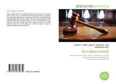 Portada del libro de Act (document)